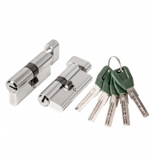Цилиндровый механизм (A202/80) A2002Knob80(35+10+35) с вертушкой SN никель