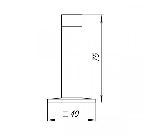 Упор дверной настенный DFIX/W75 (DS PW-75) ABG-6 бронза