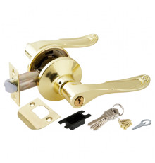 Ручка защелка DK630 PB-ET (6030 PB-E) (кл./фик.) золото