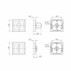 Ручка поворотная BK6.K.QL52 (BK6 QL) SN/CP-3 матовый никель/хром