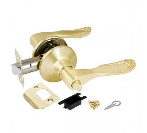 Ручка защелка DK630 SB-BK (6030 SB-B) (фик.) мат. золото