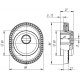 Броненакладка DEF.CL/OV.25 (ET/ATC-Protector 1CL-25) ABL-18 темная медь