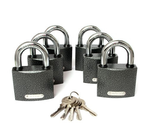 Замки навесные Apecs PD-01-63 (6Locks+5Keys)