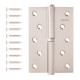 Петля врезная Apecs 120*80-B-Steel-NIS-R