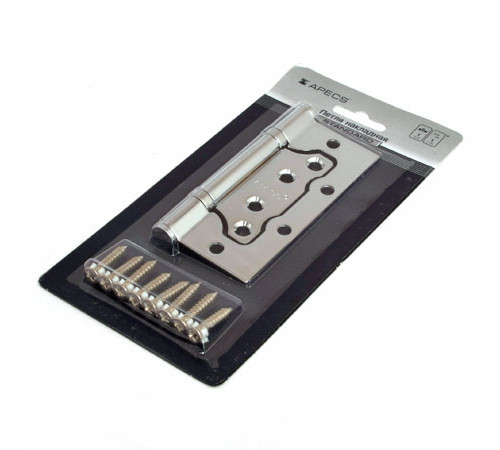 Петля накладная Apecs 100*75*2,5-B2-Steel-CR-Blister