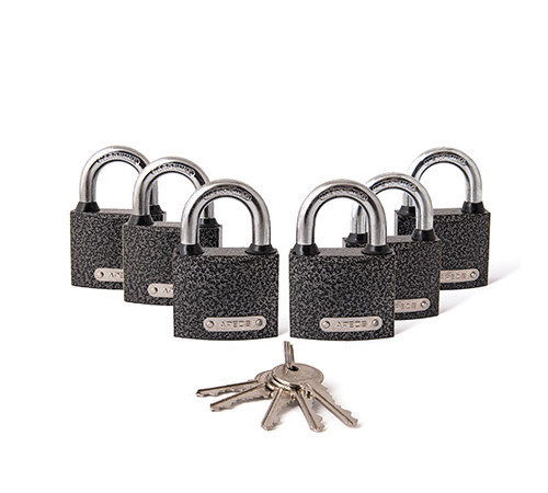 Замки навесные Apecs PD-01-50-Blister (6Locks+5Keys)
