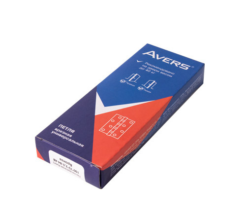Петля врезная Avers 100*75*2,5-B4-CR