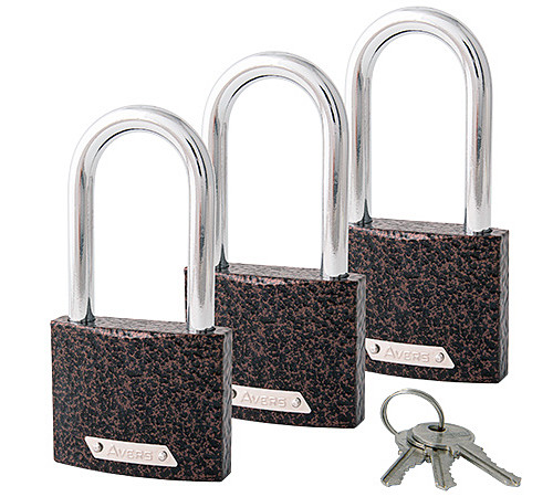 Замки навесные Avers PD-01-63-L-Blister (3Locks+3Keys)
