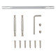 Ручки дверные Apecs H-1482-A-CR (Spindle 140) (B2B)