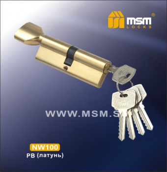 Цилиндровые механизмы MSM Простой ключ-вертушка, латунь