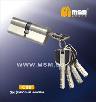 Цилиндровые механизмы MSM Перфо ключ-ключ, латунь